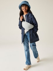 Regatta Blue Girls Ballina Waterproof Jacket - Image 3 of 8