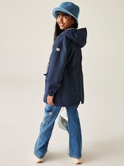 Regatta Blue Girls Ballina Waterproof Jacket - Image 4 of 8