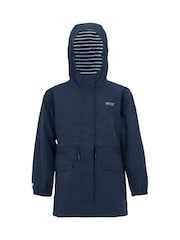 Regatta Blue Girls Ballina Waterproof Jacket - Image 6 of 8