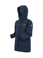 Regatta Blue Girls Ballina Waterproof Jacket - Image 8 of 8