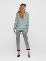 JDY Green V-Neck Knitted Pullover Jumper - Image 2 of 5