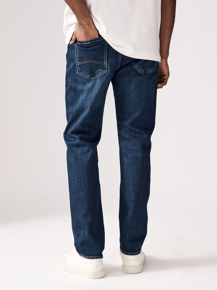 Умеренный синий - Джинсы классического кроя Armani Exchange - Image 2 of 5