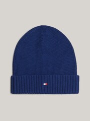 Tommy Hilfiger Small Blue Flag Beanie Scarf Giftpack - Image 2 of 6