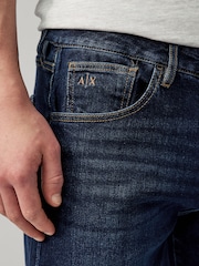 Умеренный синий - Узкие джинсы Armani Exchange - Изображение 3 из 5