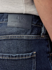Умеренный синий - Узкие джинсы Armani Exchange - Изображение 4 из 5