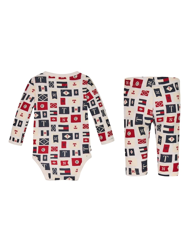 Tommy Hilfiger Rib White Lounge Set Giftpack - Image 1 of 2 Tommy Hilfiger Rib White Lounge Set Giftpack - Image 1 of 2