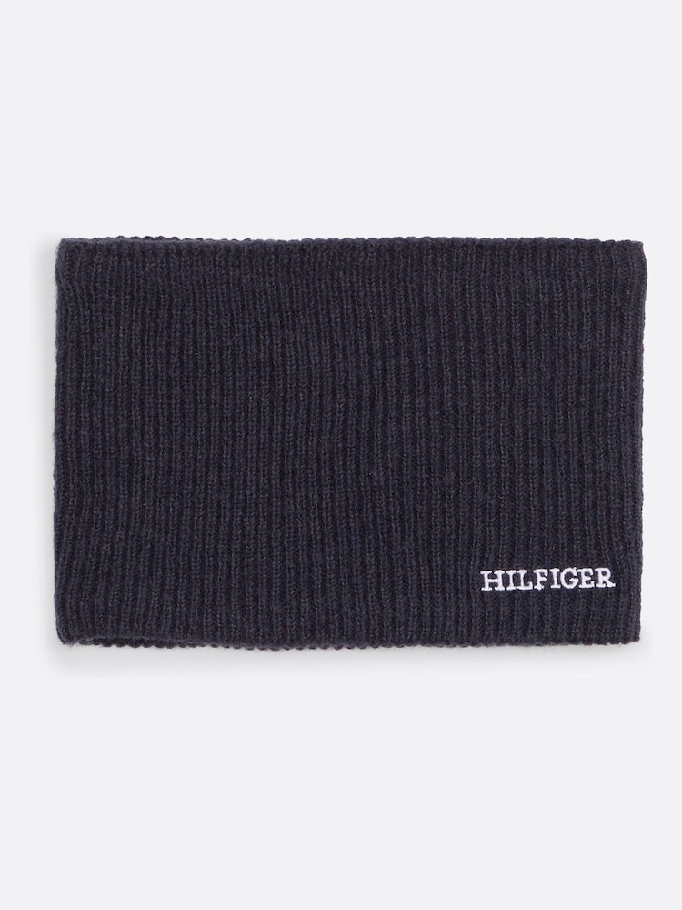 Tommy Hilfiger Blue Monotype Beanie Snood Giftpack - Image 2 of 8