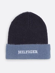 Tommy Hilfiger Blue Monotype Beanie Snood Giftpack - Image 5 of 8