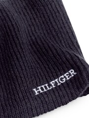 Tommy Hilfiger Blue Monotype Beanie Snood Giftpack - Image 8 of 8