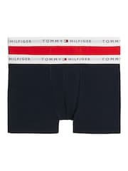 Tommy Hilfiger Blue Signature Essential Boxer Briefs 2 Pack - Image 2 of 2