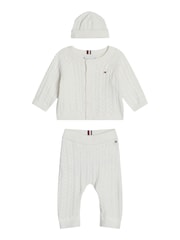 Tommy Hilfiger Cream Tommy Hilfiger Blue Sweater Set Giftpack - Image 1 of 3