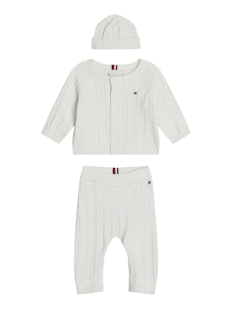 Tommy Hilfiger Cream Tommy Hilfiger Blue Sweater Set Giftpack - Image 1 of 3