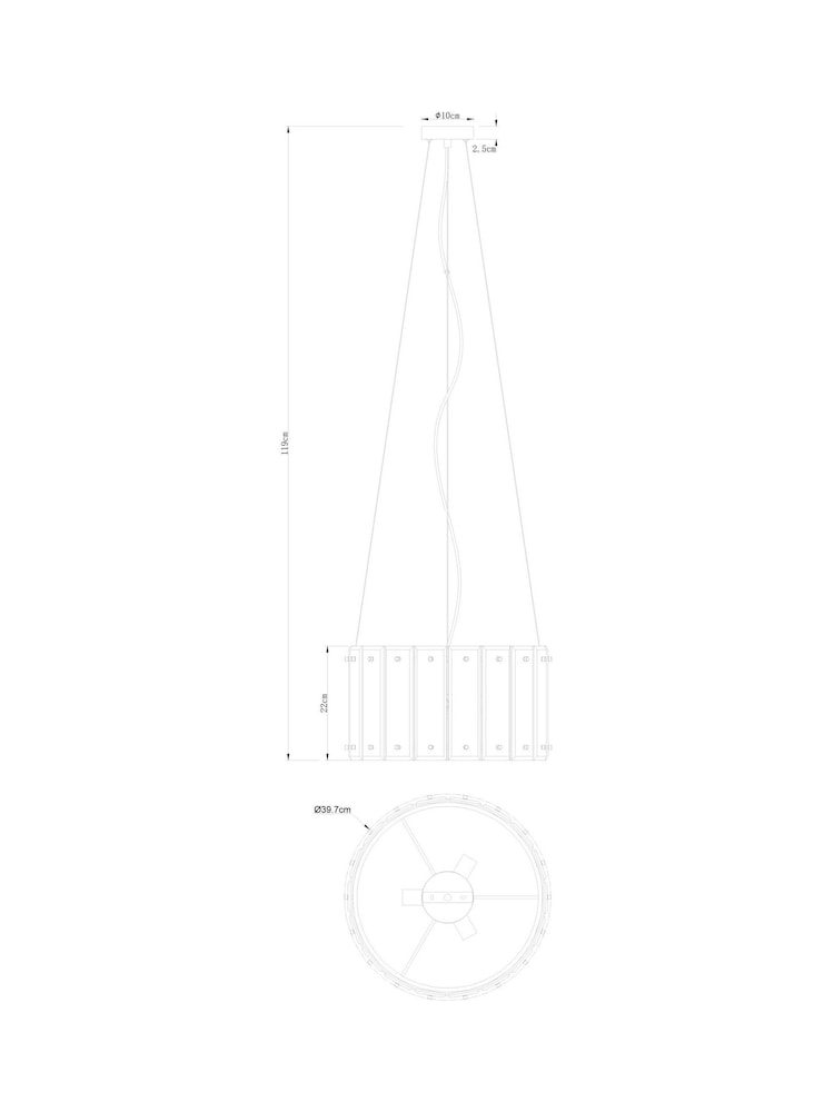 Clear Tatton Chandelier Spare Part for E47245 - Image 5 of 5