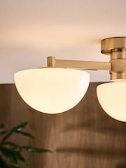 White Lambeth 3 Light Flush Spare Part - Image 1 of 3