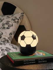 Black Pod Football Rechargeable Battery Operated Touch Table Lamp - Image 1 of 7