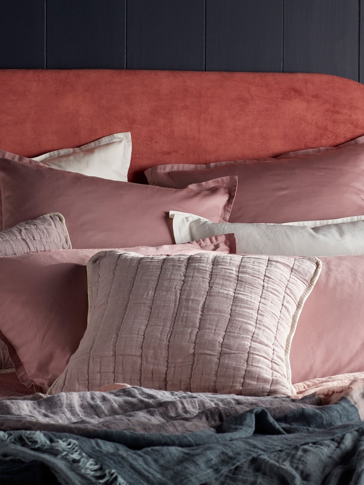 غطاء وسادة Vivienne مبطن من القطن 100% من Secret Linen Store - صورة 2 من 2