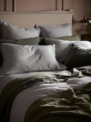 Secret Linen Store Сид в полоску 100% лен пододеяльник - Изображение 2 из 3