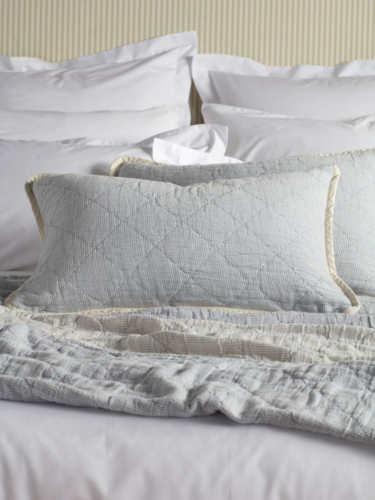 Secret Linen Store Lenny 100% Cotton Quilted Cushion Cover - Изображение 1 из 1