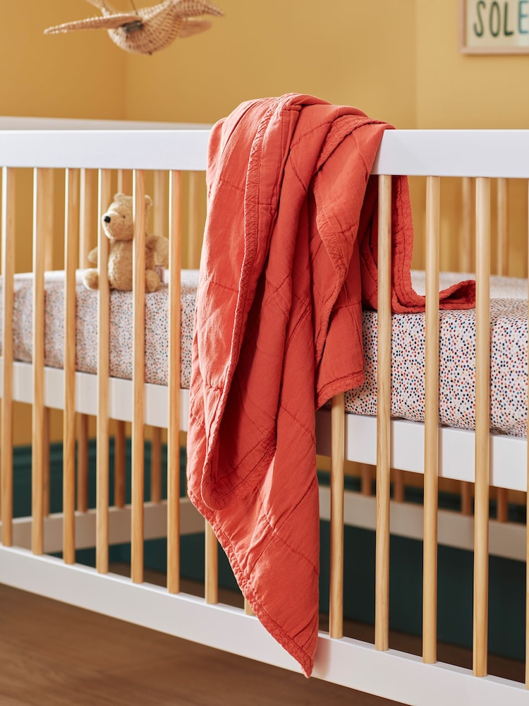 Secret Linen Store Little Quinn 100% Cotton Baby Quilted Throw - Imagem 1 de 1