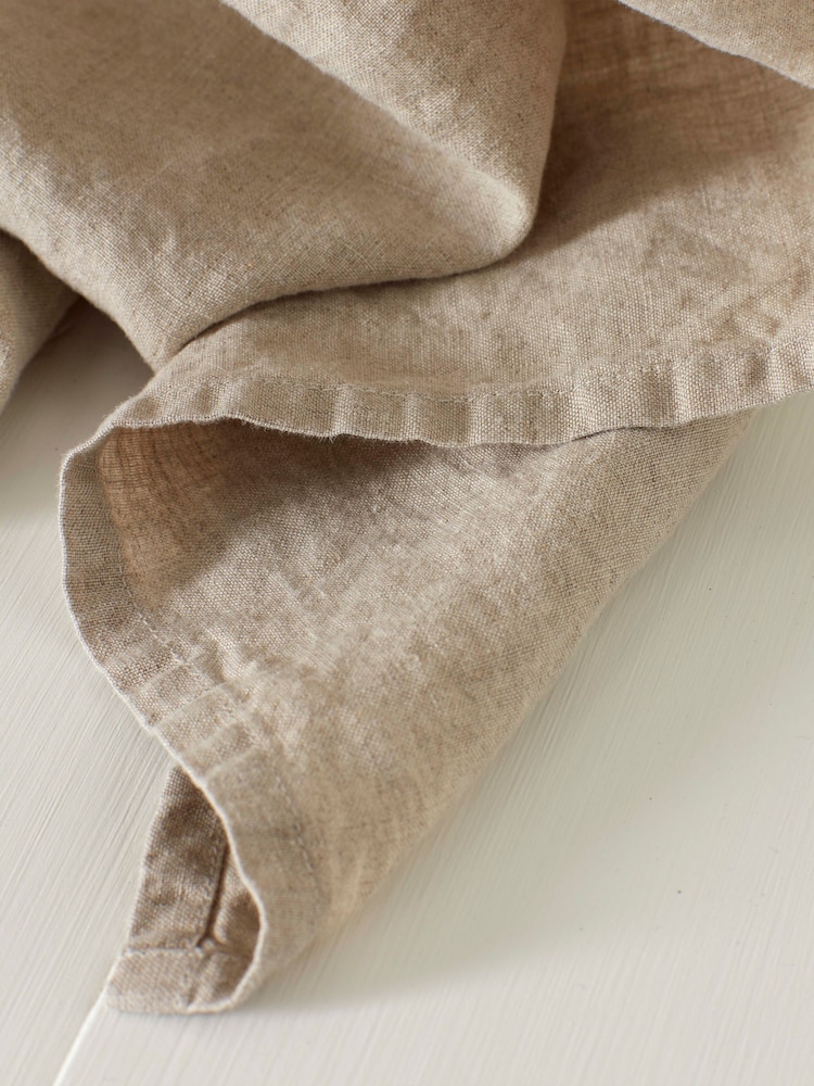 Secret Linen Store Einzelvorhang mit Schlaufen und Stangendurchzug aus 100 % Leinen - Bild 3 von 3 Secret Linen Store Einzelvorhang mit Schlaufen und Stangendurchzug aus 100 % Leinen - Bild 3 von 3