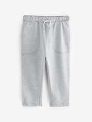Grey/Navy 100% Cotton Lightweight Jersey Joggers (3mths-7yrs) - Image 2 of 7