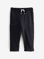 Grey/Navy 100% Cotton Lightweight Jersey Joggers (3mths-7yrs) - Image 3 of 7