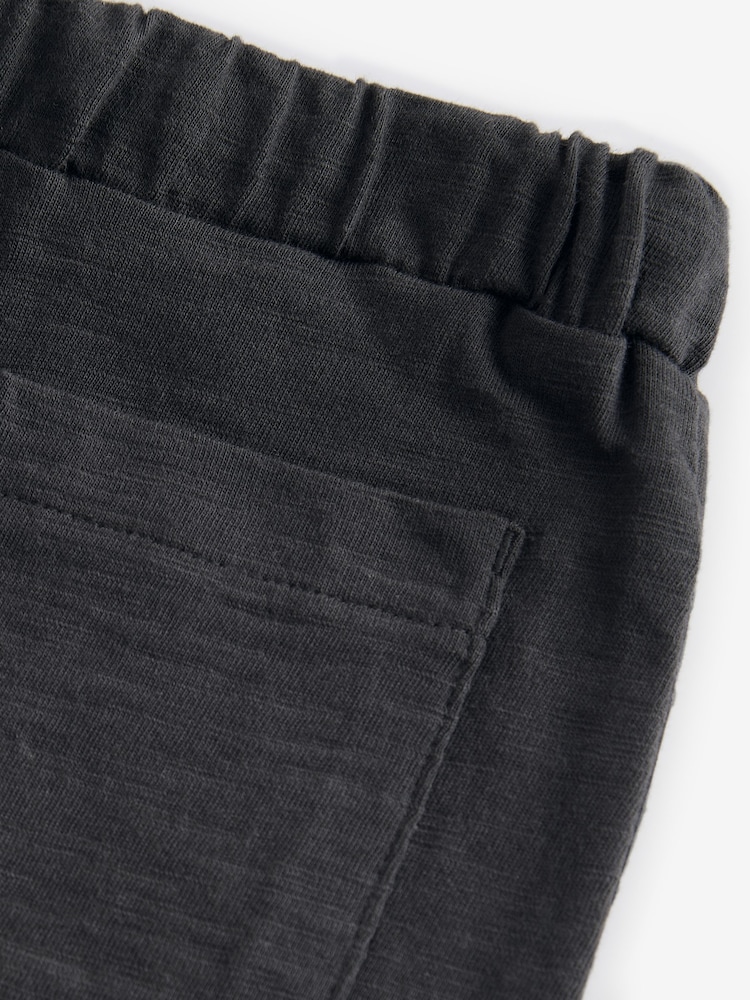 Charcoal Grey Lightweight 100% Cotton Jersey Joggers (3mths-7yrs) - Image 5 of 5