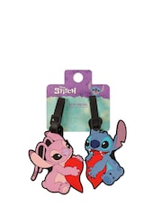 Peers Hardy Blue Disney Lilo and Stitch Blue, Pink and Red 2 Piece Luggage Tag Set - Image 4 of 4