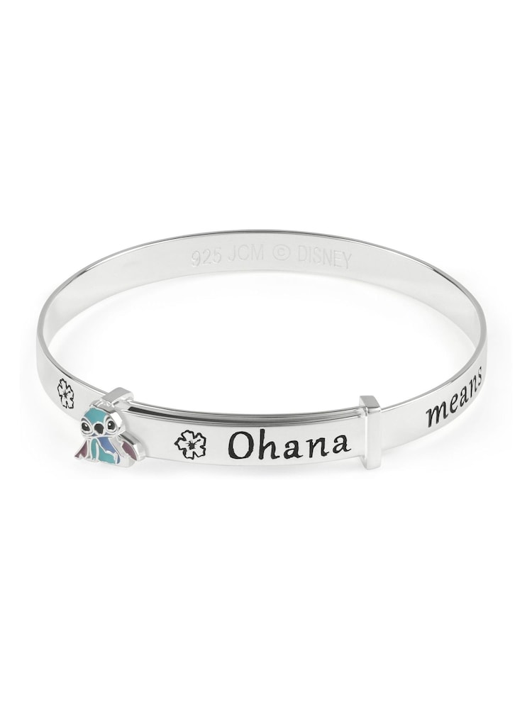 Peers Hardy Silver Tone Stitch Ohana Means Family Bangle - Image 1 of 4