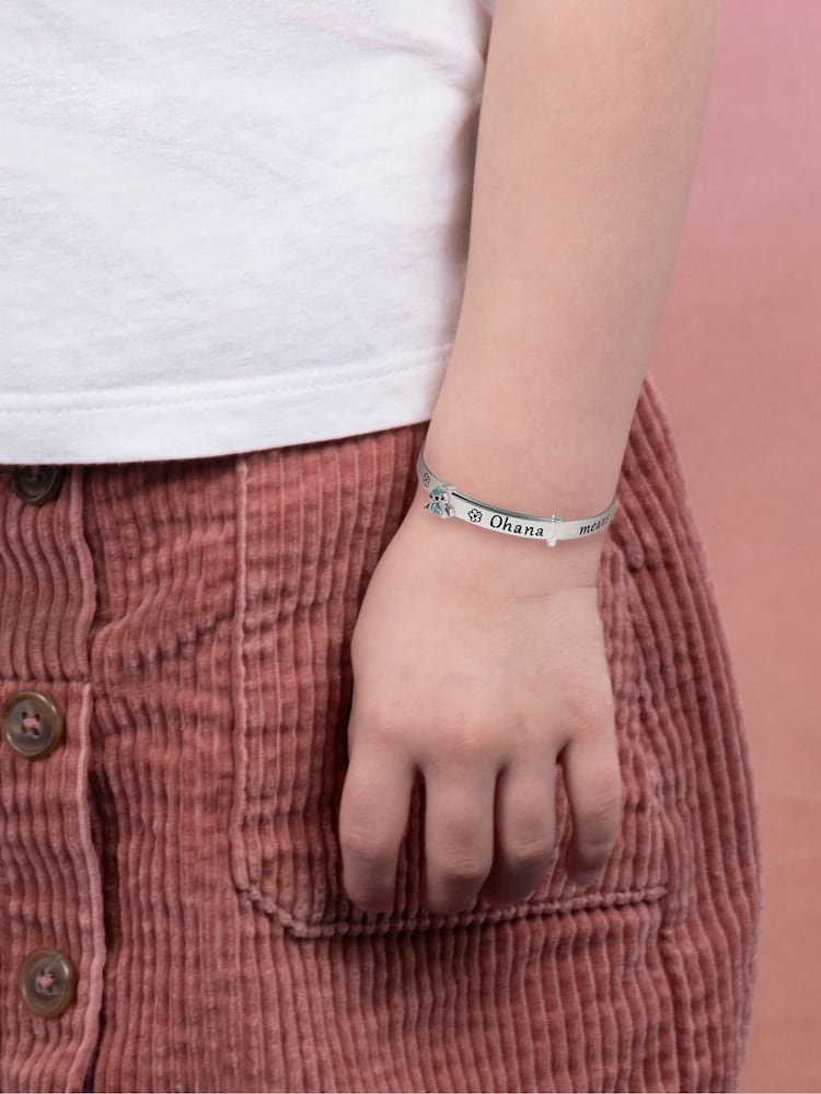 Peers Hardy Silver Tone Stitch Ohana Means Family Bangle - Image 2 of 4