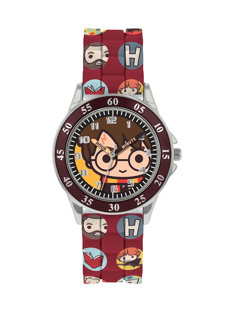 Peers Hardy Red Harry Potter Printed Time Teacher Watch - Image 1 of 3