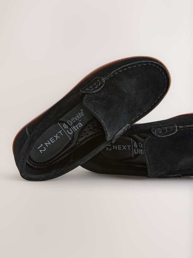 Black Standard Fit (F) Loafers - Image 3 of 6