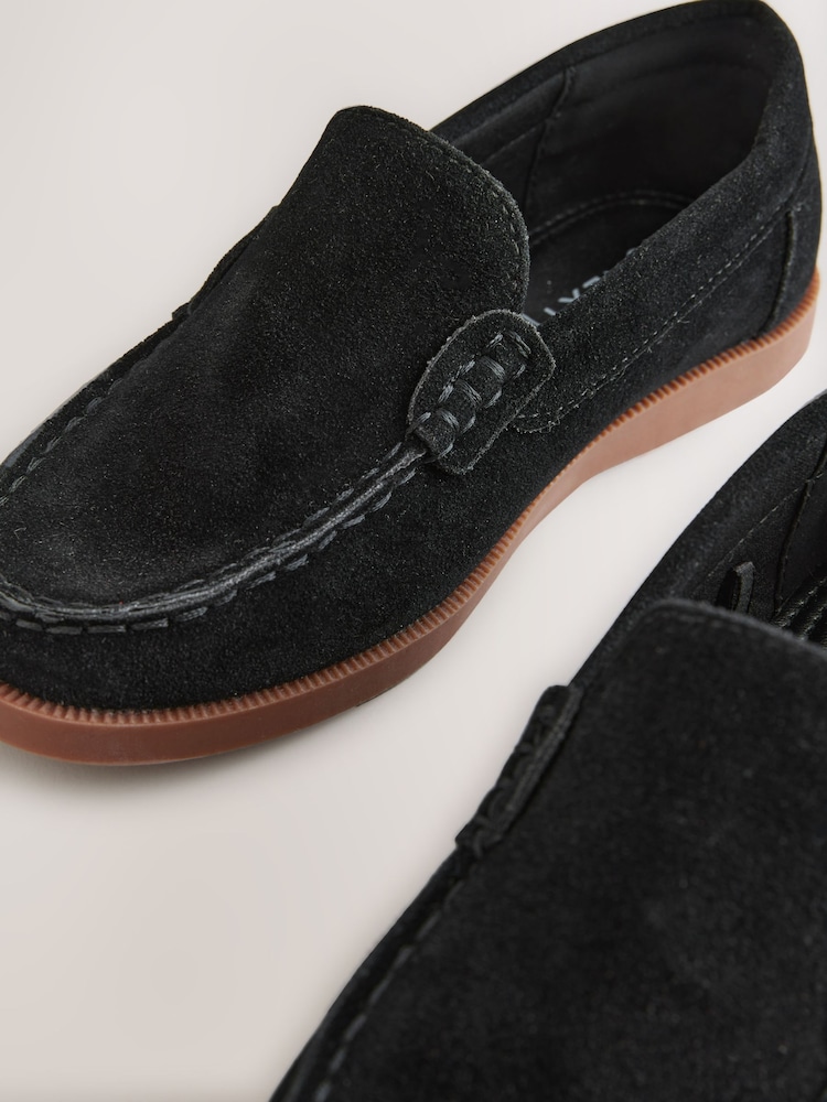 Black Standard Fit (F) Loafers - Image 4 of 6
