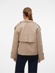 VERO MODA Natural Short Trench Coat - Image 2 of 7