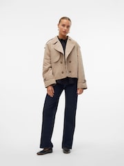 VERO MODA Natural Short Trench Coat - Image 3 of 7