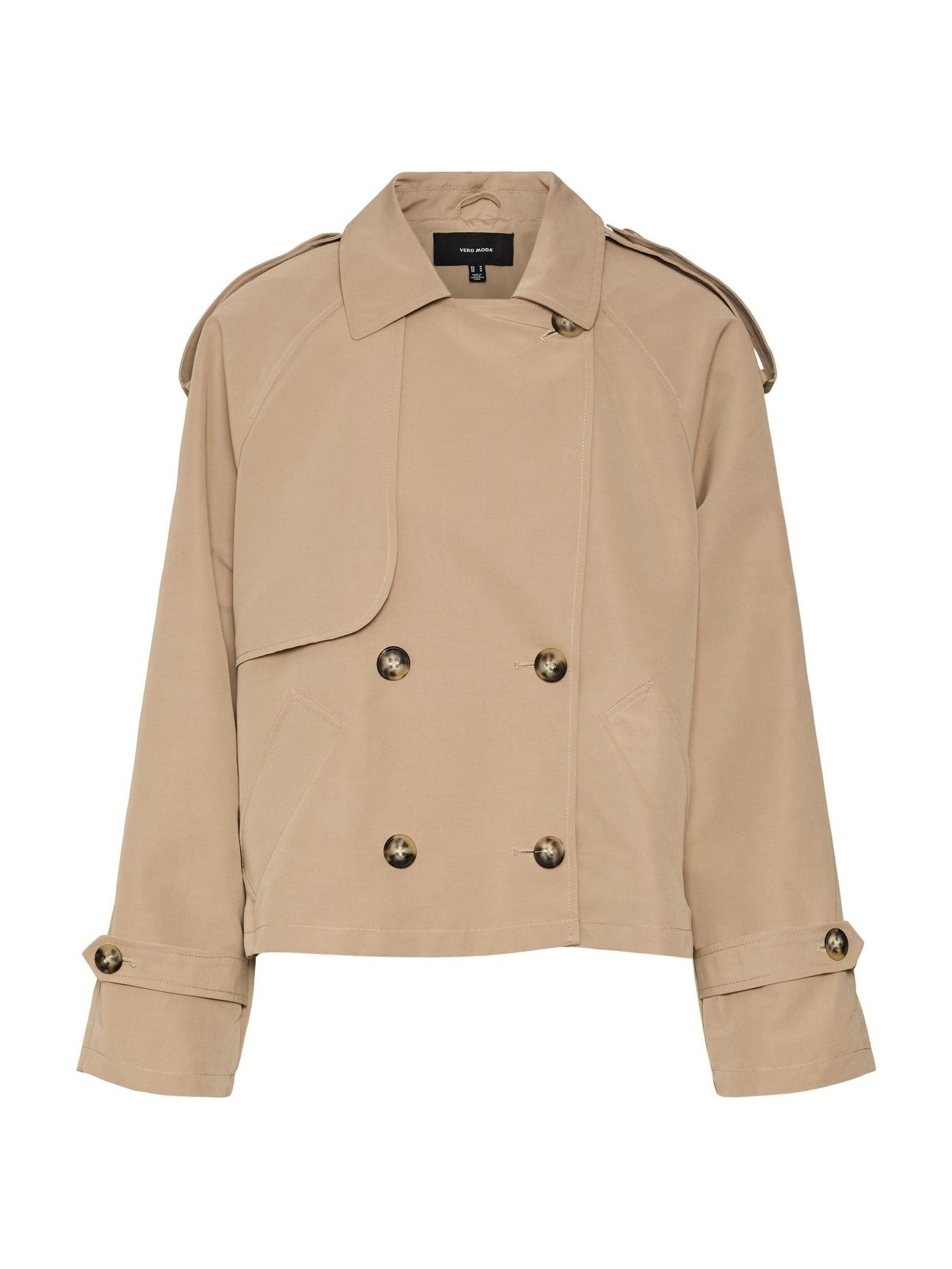 VERO MODA Natural Short Trench Coat