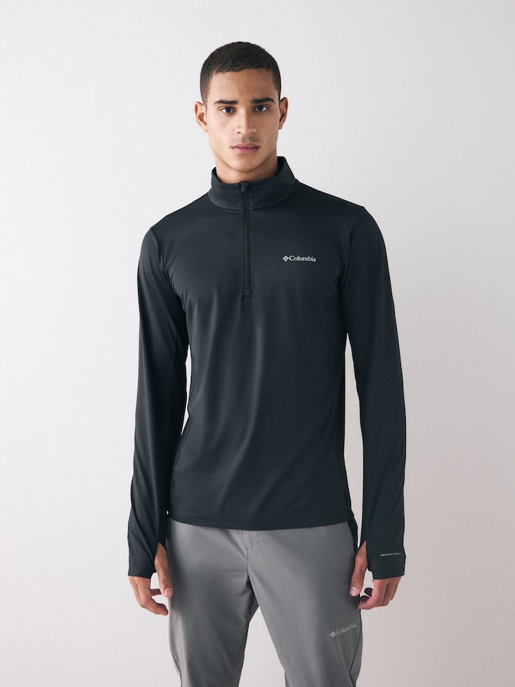 Columbia Three Pitch™ Half Zip Black Sweatshirt - Image 1 of 5