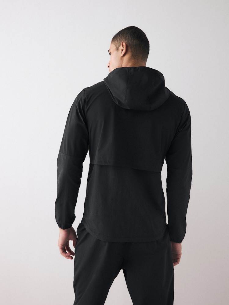 Чорний - Columbia синій Spire Valley™ з капюшоном Windbreaker куртка - Image 3 of 5