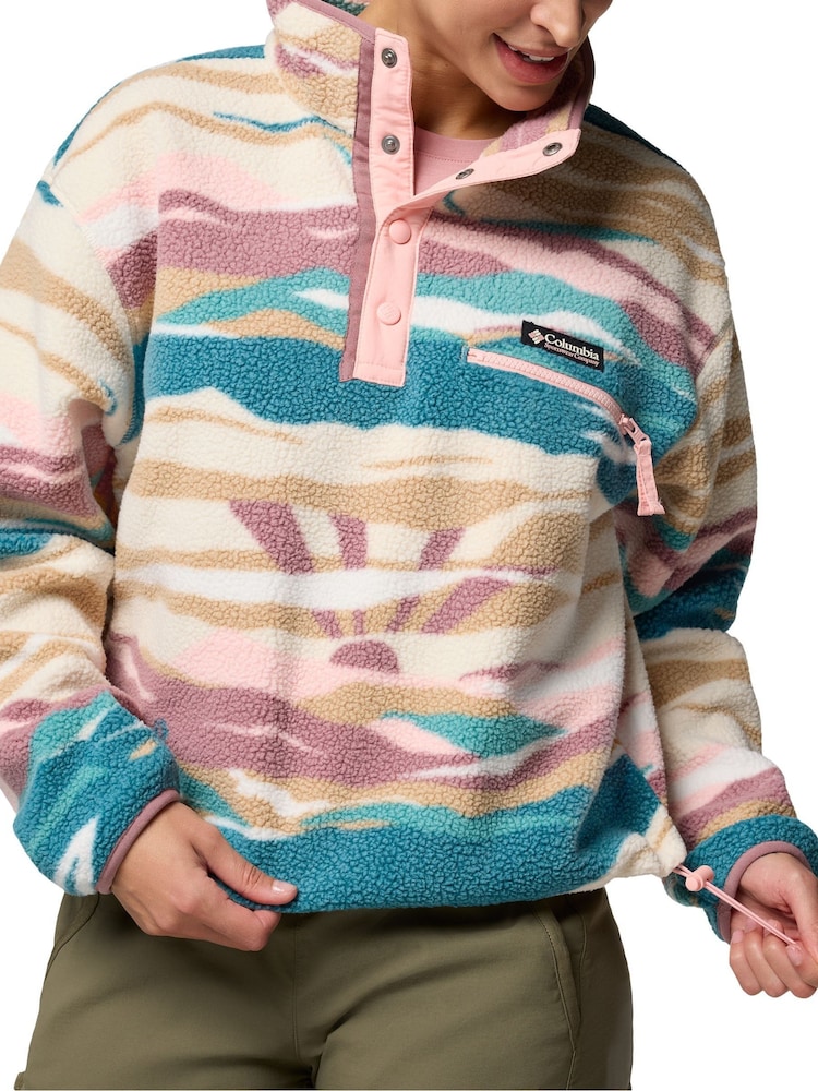Columbia Green Helvetia™ II Printed Cropped Half Snap Fleece - Image 3 of 4