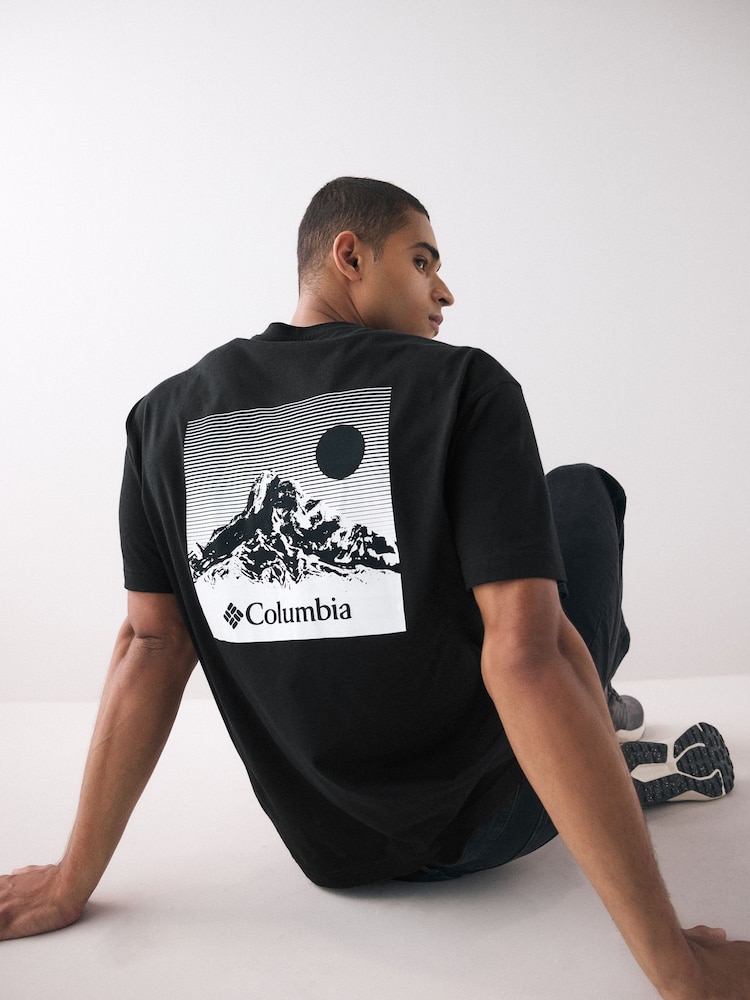 Черный - Columbia Butte™ Graphic Black T-Shirt - Image 1 of 7