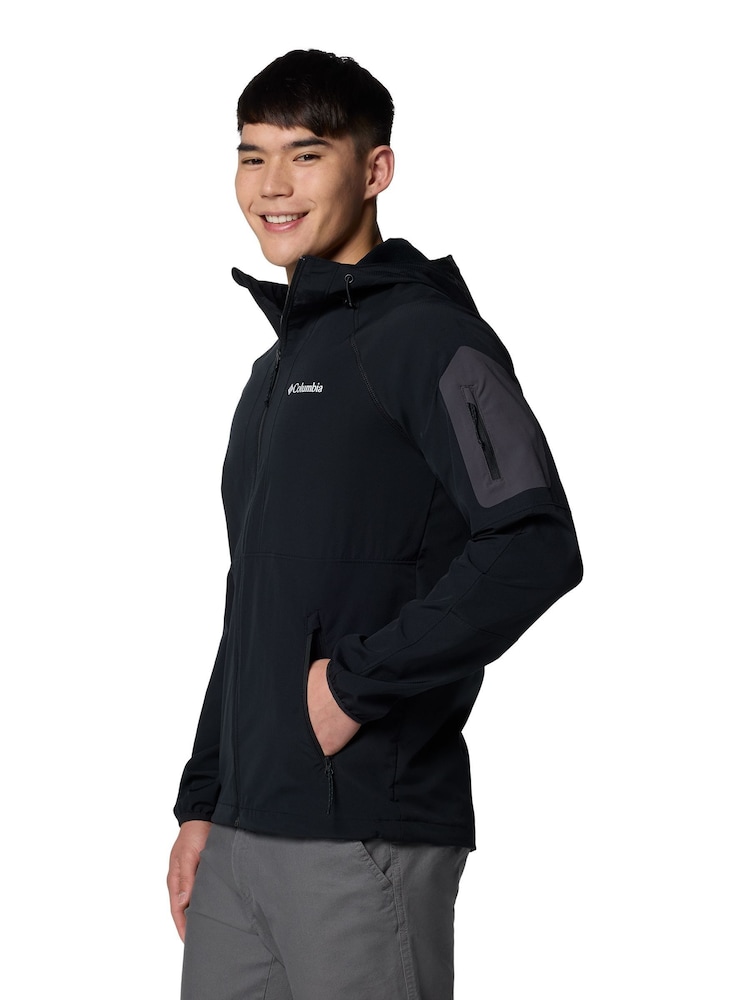 Columbia Tall Heights™ II Hooded Softshell Black Coat - Image 3 of 5