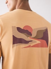 Желтый - Columbia Explorers Canyon™ Back Short Sleeve White T-Shirt - Image 6 of 9