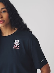 Negro - Columbia Oversized Rolling Bend Graphic T-Shirt - Imagen 5 de 5