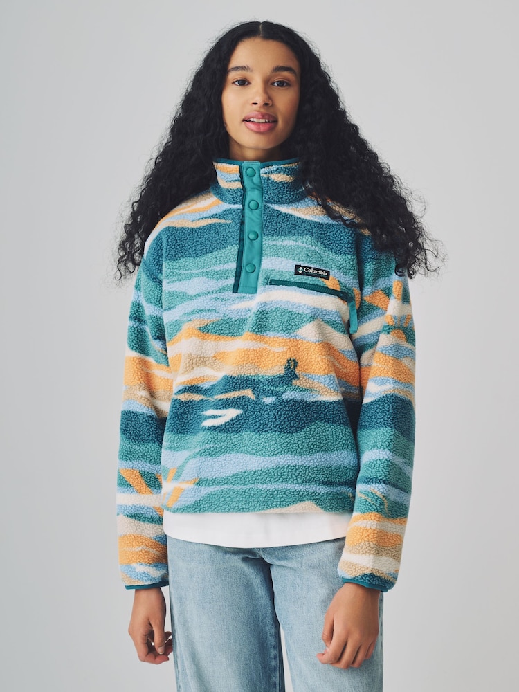 Columbia Green Helvetia™ II Printed Cropped Half Snap Fleece - Image 1 of 7