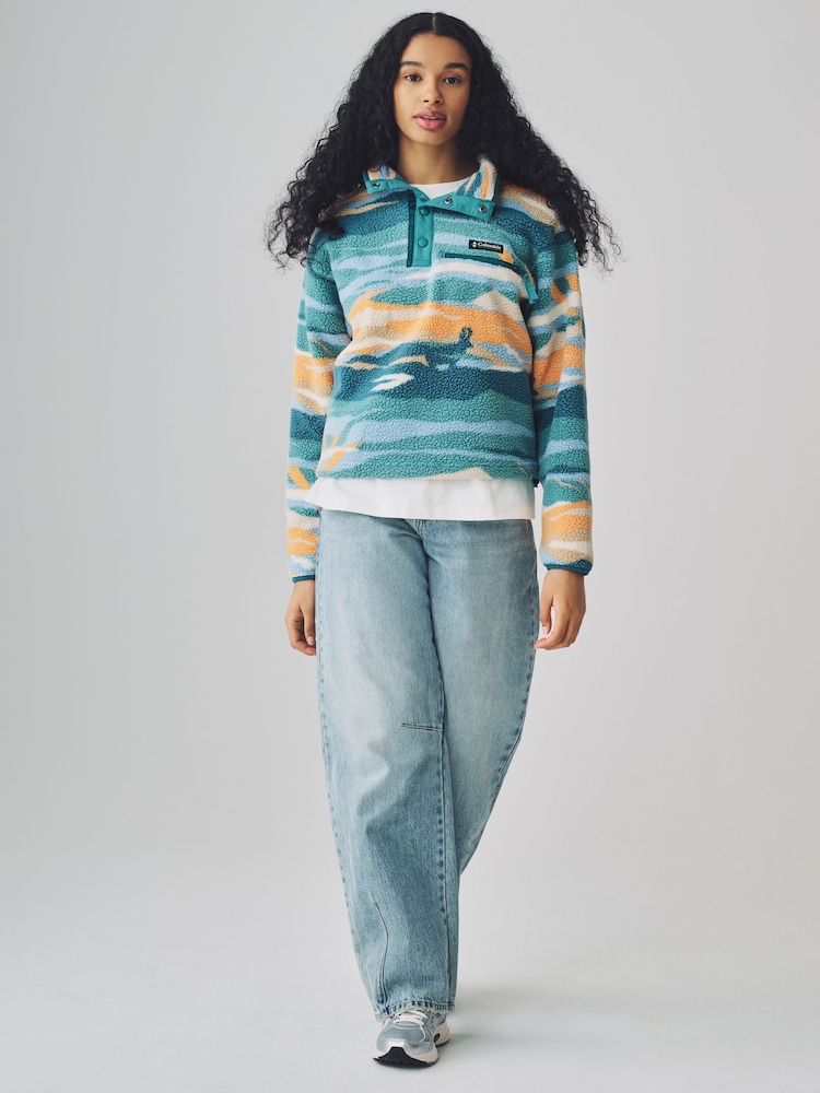 Columbia Green Helvetia™ II Printed Cropped Half Snap Fleece - Image 2 of 7