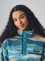 Columbia Green Helvetia™ II Printed Cropped Half Snap Fleece - Image 5 of 7