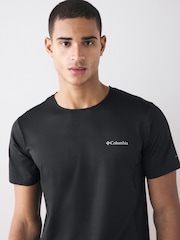 Columbia Three Pitch™ Short Sleeve Crew Black T-Shirt - Image 4 of 5