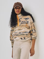 Columbia Green Helvetia™ II Printed Cropped Half Snap Fleece - Image 1 of 7