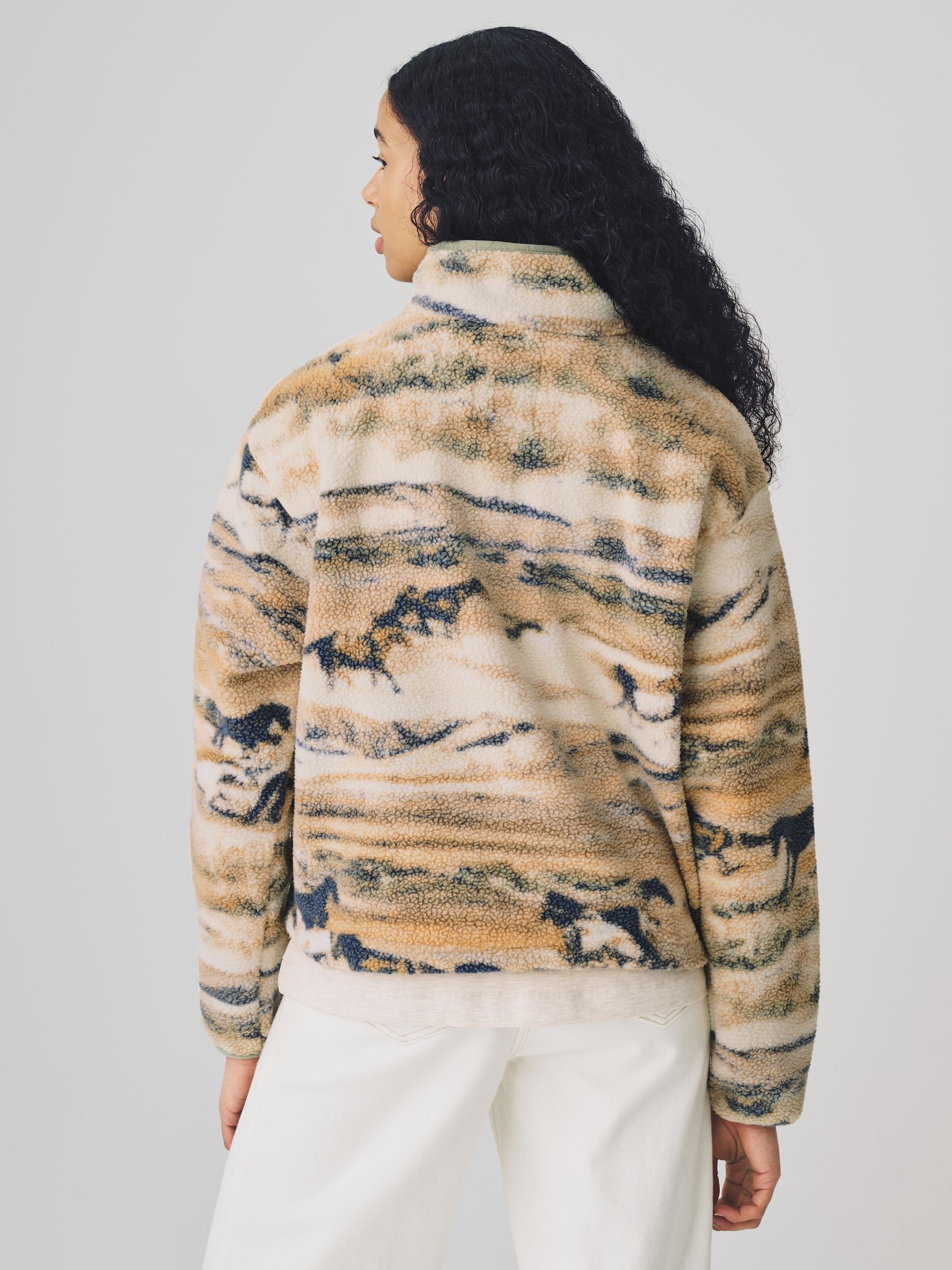 Buy Columbia Yellow Helvetia™ II Printed Cropped Half Snap Fleece