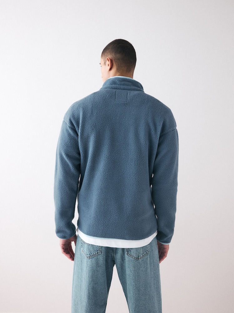 Синий - Columbia Mens Helvetia II Half Snap Fleece - Image 2 of 5